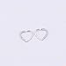 shoppingmal New arrival 1piece Gold Plated Shine CZ Heart & Circle Body Piercing Jewelry Hoop Earring Helix Tragus Daith Cartilage Piercing
