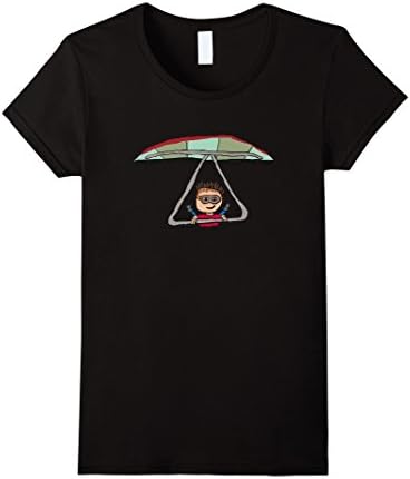 Womens Hang Gliding Tee Medium Black