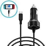 Walway High Speed 5V/2.4A Car Charger USB Type-C Charging Cable Adapter for Nintendo Switch(8FT/ 2.44M)