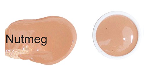Best Organic Natural Vegan Gluten-Free Aloe-Based Liquid Foundation SAMPLE, Made in USA by BaeBlu, Nutmeg