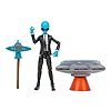 Fortnite Series - Figura Human Bill (Emote Series) 10,2 Cm Con Veicolo Lil' Saucer E Accessorio - Giocattolo Ufficiale