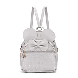 KL928 Girls Bowknot Polka Dot Cute Mini Backpack