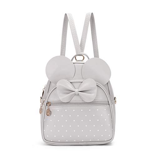 KL928 Girls Bowknot Polka Dot Cute Mini Backpack