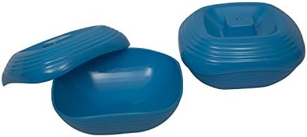Homray Plastic Bowl, 1.2-Litre, Set of 2, Blue