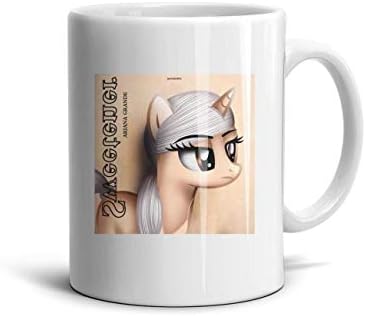 Yujiakhe 11 oz Ariana-Grande-Sweetener- White Coffee Mug Gift Tea Cups