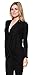 Free to Live Women's Nursing Cardigan Criss Cross Pullover Top with Long Sleeves Black