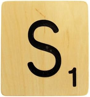 Rustic and Refined Design Extra Large 9 Inch Scrabble Tile - S