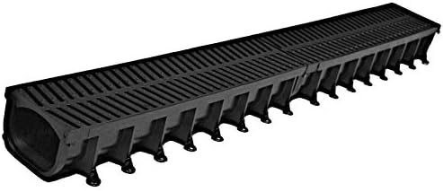 Tradewise Easy Flow Drainage Channels 1mtr with Grill x 3 Lengths Wetroom Garden Driveway
