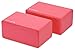 BalanceFrom GoYoga Set of 2 High Density Yoga Blocks, 9″x6″x4″ Each [Newest Version] (Red)thumb 2