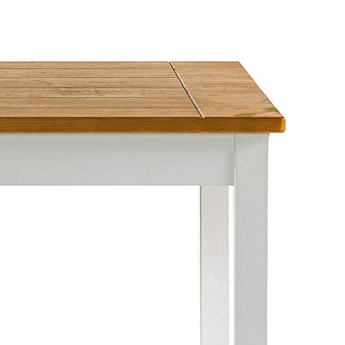 Zinus Becky Farmhouse Square Wood Dining Table Pricepulse