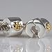 Soulbeads Gold Plated Flower Clip Lock Charm Authentic 925 Sterling Silver Bead for Charms Bracelet