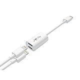 Hkitty Xiong Double Lightning Audio & Charge for iPhone 7 and iPhone 7 Plus,Lightning to Lightning Adapter With Music Control & Phone Communication