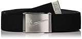 Nike boys Reversible Stretch Web Belt, Black, One