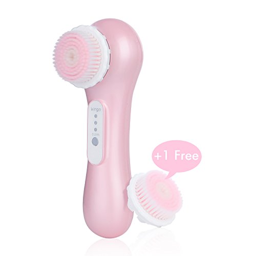 UPC 703510610713, KINGA Electric Vibrating Facial and body Cleansing Brush Facial Cleanser 3 Speed Settings Cordless USB Charging Water-resistant