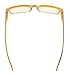 Reduce Eyestrain,Anti Blue Rays,UV Protection Computer Reading Glasses(Black-Yellow,Amber Tinted Lenses) +2.0
