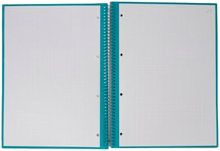 - Red A4 Notebook - 240 páginas em grelha microperfurada - capa extra dura - moldura em espiral - inclui autocolantes