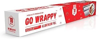 Wrappy GO WRAPPY Aluminium Foil, for Food Packaging, Wrapping, Storing and ...