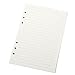 Ancicraft Refill Paper A5 5.7 X 8.25 Inches 6 Hole Lined Creamy White Paper for Loose Leaf Binder Notebook 100 Sheets / 200 Pages