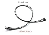BBQ funland Set of 3 IW3500 21-Inch Universal Gas Barbecue Grill Ignitor Wire Replacement for Char-Griller, Cuisinart, JennAir, Kenmore, Uniflame, and Vermont Castings outdoor grills, 03500, #03500