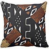 Contemporary African Graphic Throw Pillow Cover 18x18