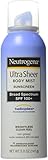 Neutrogena Ultra Sheer Body Mist Sunscreen, SPF 100+ 5 oz