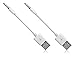 Mini USB Cable,10.5cm Length 3.5mm 2 in 1 USB Charger and Sync Data Cable for Apple iPod Shuffle 2nd / 3rd / 4th Generation
