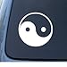 YIN & YANG - Asian - Car, Truck, Notebook, Vinyl Decal Sticker #1040 | Vinyl Color: White