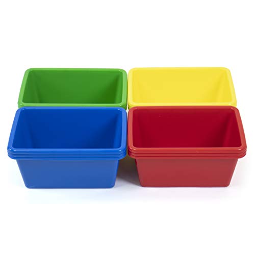 Humble Crew, Primary Small Plastic Storage Bins, Set of 12, Colors, 12