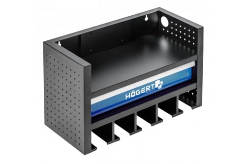 Hoegert Technik - Wall Cabinet for Power Tools with Drawer | Drawer Mounted on Ball Bearings | Wall Mounted Storage Rack Screwdriver Organization Tool Holder Tool Rack