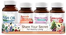 Vistra New Year Gift Set (Salmon Fish Oil 1000mg 45Cap +Acerola Cherry 1000mg 45Cap+Grape Seed 60mg 30Cap+Coenzyme Q10 30Cap)