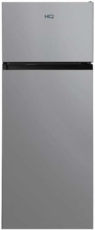 Geladeira Refrigerador HQ 230 Litros Duplex Defrost, Baixo Consumo A+++ Preto/Cinza HQ-230RDFS (110, Volts)