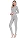 Cherrydew Women’s Ultra Soft Thermal Underwear Set Cotton Long Johns Base Layer Fleece Lined(Gray,Medium)thumb 4