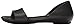 crocs Women's Lina Dorsay Flat Sandal, Black, 9 M US