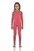 Rocky Thermal Underwear Kids Girls Thermal Underwear Set Long Johns kid Thermals Kid Base Layer kids thermals top bottom set Winter Clothes Shirt Pants Ski/Extreme Cold (Coral, Large)