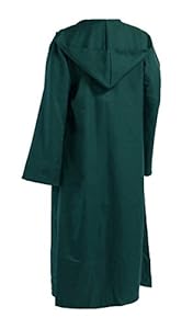 Men TUNIC Hooded Robe Cloak Knight Fancy Cool Cosplay Costume green M