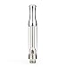 1ml Glass Ceramic Wickless Cartridge AC-1003 1.2mm Air Holes | for Full Hemp Extract, Concentrates, Thin Contents (Silver) (20)