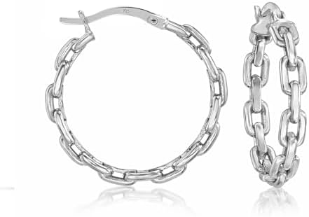 Amazon.com: 925 Sterling Silver Vintage Antiqued Hoop Earrings