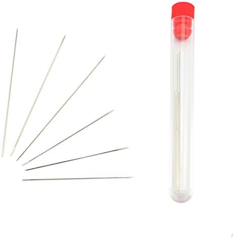 Zoleland Big Eye Beading Needles with Needle Bottle (6 pieces, 2 sizes)
