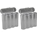 2 Clear 18650 & CR123A 4 Battery Holder Storage Case for 18650 Batteries