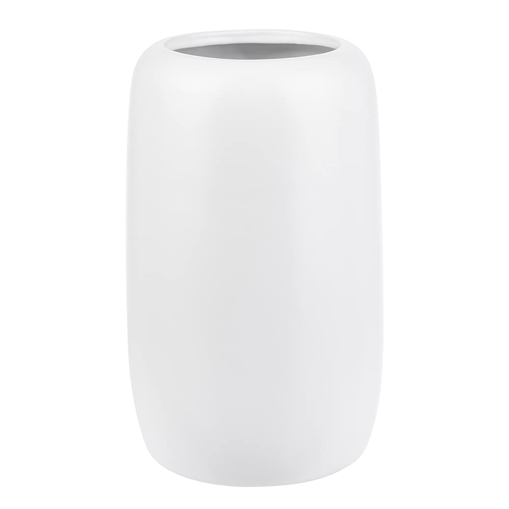 Vase White for Pampas Grass - Ceramic Vase for Dried Flowers - Vintage Boho Deco I Height: 20 cm Ø 8,5 cm