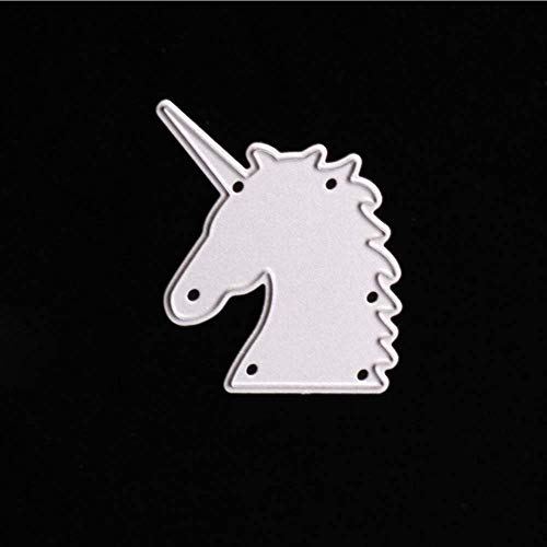 Cutting Dies 2 pcs Unicorn Handmade DIY Stencils Template Embossing for Card Scrapbooking Craft (Unicorn) - Thumbnail 4