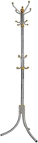 MUCR Coat Rack Standing, Coat Rack 16 Hooks Hangers, Stainless Steel Floor-Standing Hangers, Bedroom Living Room Entrance Hat Racks, Large Hangers oO (Color : Primary Colors)