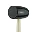TopBuilt 16 Ounce Black Rubber Mallet with Wooden Handle 25157