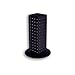 Azar 700220-BLK Pegboard 4-Sided Revolving Counter Display, Black Solid Color