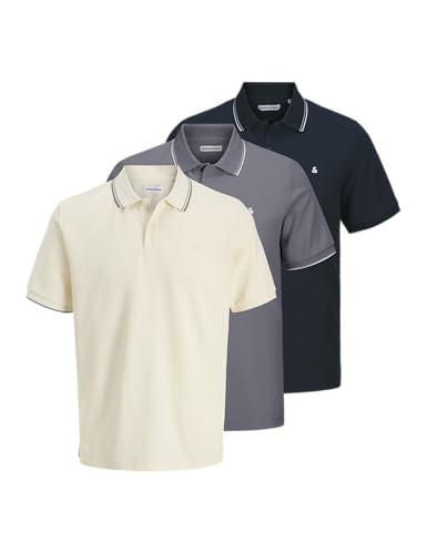 Jjeaustin Polo SS 3Pk MP, Sky Captain, S