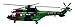Eurocopter AS532 Cougar diecast 1:72 Helicopter Model (Amercom HY-50)