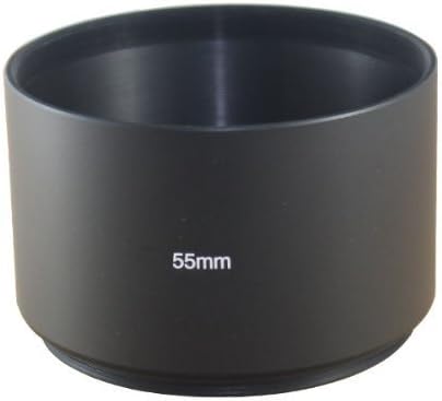 Leadasy Telephoto Lens Hood 55mm Metal Screw for Camera Tele Lens