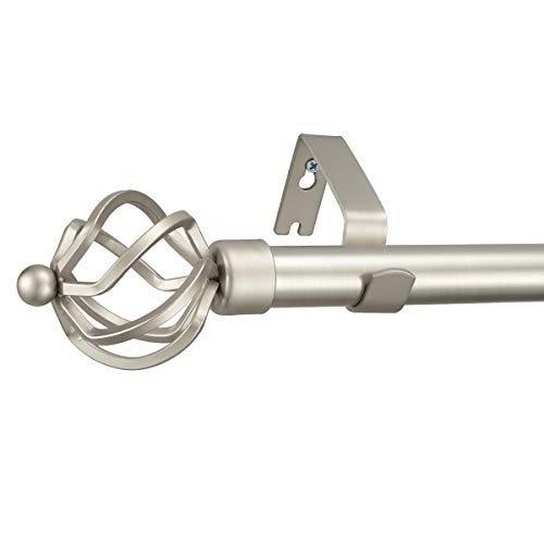 Yunnephele 1 inch Diameter Adjustable Curtain Rod 2848 inch with
