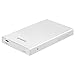 [Optimized For SSD, Support UASP] Inateck 2.5 Inch USB 3.0 Aluminum HDD External Enclosure Case with USB-C Port to Type A Cable for 9.5mm 7mm 2.5 Inch SATA HDD and SSD, Tool-free, Sliver(FE2008A)