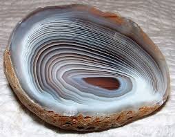 Rock Tumbler Gem Refill Kit - Botswana Agate Rough, S. Africa, Bold Banding, 8 oz